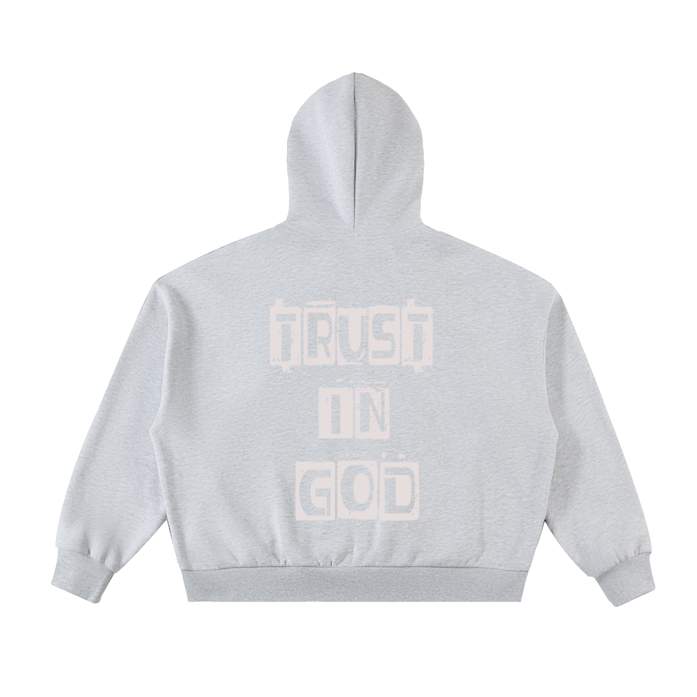 Fleeced Full-Zip Boxy Hoodie